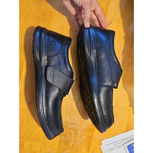 SureFit London Hook & Loop Moc Toe Shoes Soft Leather Black Men’s 12W EUC main image 12
